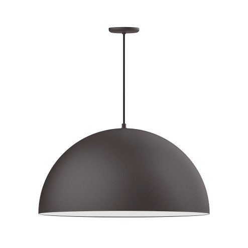 XL Choices One Light Pendant in Bronze Matte w/White Interior (518|PEB2305744C12)