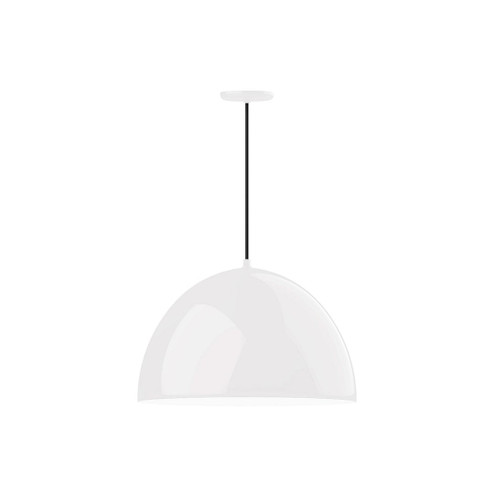 XL Choices One Light Pendant in White w/White Interior (518|PEB2134444)