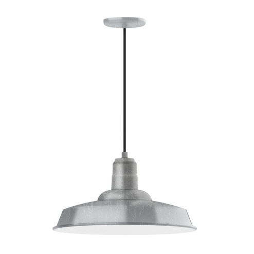 Warehouse One Light Pendant in Painted Galvanized (518|PEB18549)