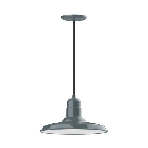 Warehouse One Light Pendant in Slate Gray (518|PEB18340C02)
