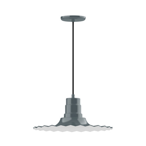 Radial One Light Pendant in Slate Gray (518|PEB15940)