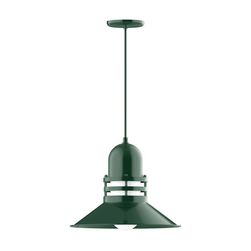 Atomic One Light Pendant in Forest Green (518|PEB15042C22)