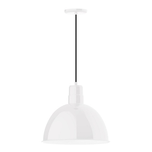 Deep Bowl One Light Pendant in White (518|PEB11744C24)