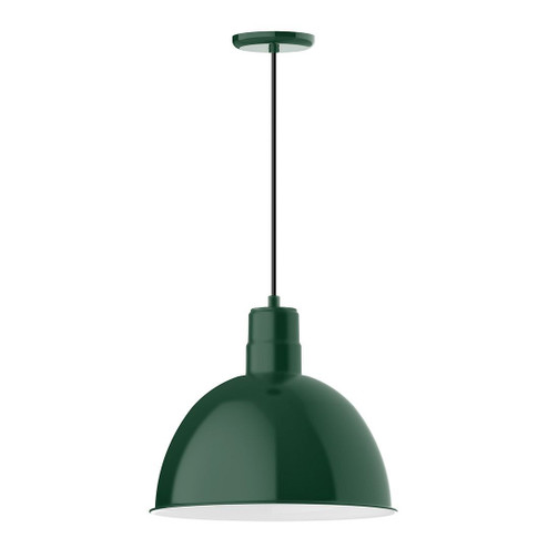 Deep Bowl One Light Pendant in Forest Green (518|PEB11742C23W16)