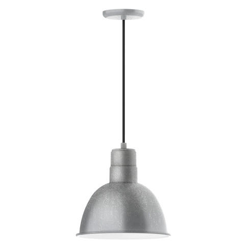 Deep Bowl One Light Pendant in Painted Galvanized (518|PEB11649)