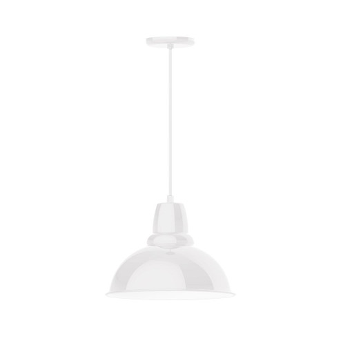 Cafe One Light Pendant in White (518|PEB10744W14)