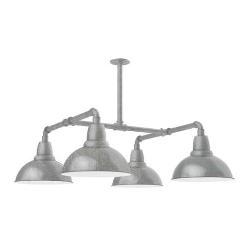 Cafe Four Light Pendant in Painted Galvanized (518|MSP10649T48)