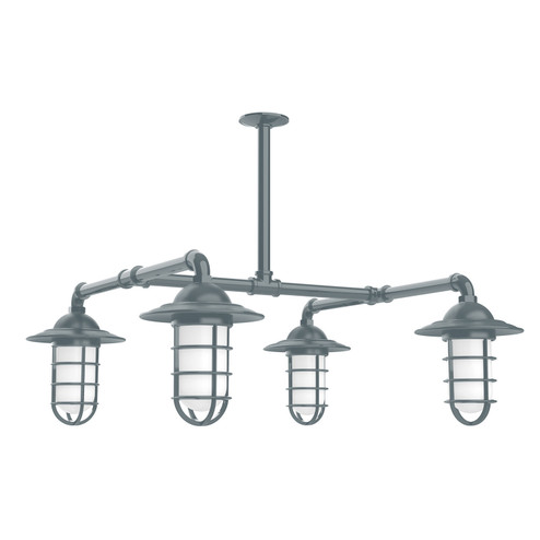 Vaportite Four Light Pendant in Slate Gray (518|MSP05240T36)