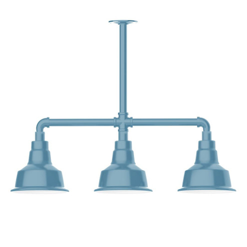Warehouse Three Light Pendant in Light Blue (518|MSK18054T36G05)