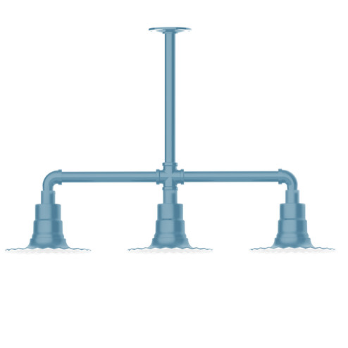 Radial Three Light Pendant in Light Blue (518|MSK15754)