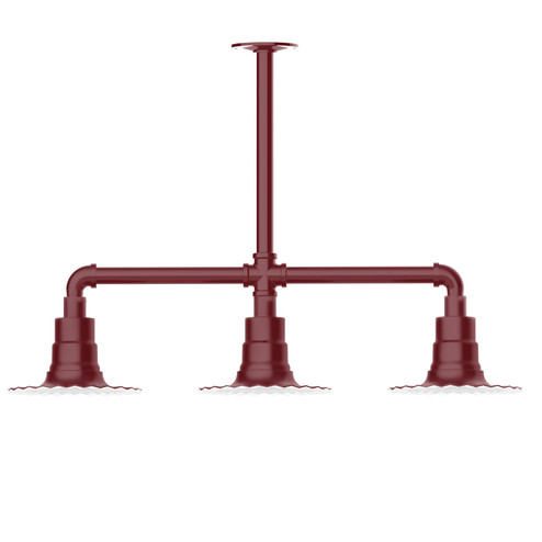 Radial Three Light Pendant in Architectural Bronze (518|MSK15751T36G05)
