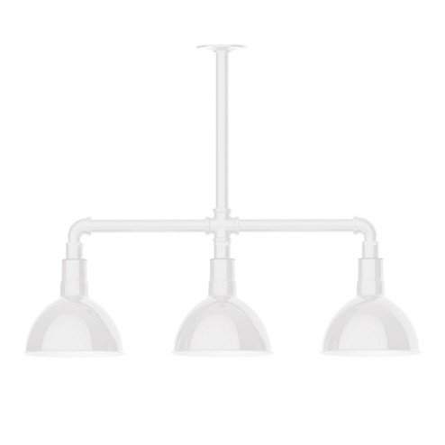 Deep Bowl Three Light Pendant in White (518|MSK11444T36)