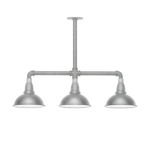Cafe Three Light Pendant in Painted Galvanized (518|MSK10549T30)
