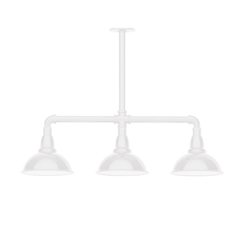 Cafe Three Light Pendant in White (518|MSK10544W08)