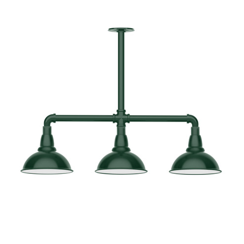 Cafe Three Light Pendant in Forest Green (518|MSK10542T36)