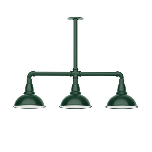 Cafe Three Light Pendant in Forest Green (518|MSK10542T24)