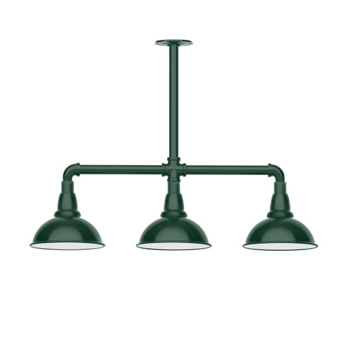 Cafe Three Light Pendant in Forest Green (518|MSK10542G05)