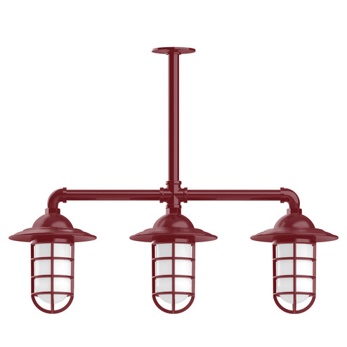 Vaportite Three Light Pendant in Barn Red (518|MSK05255T48)