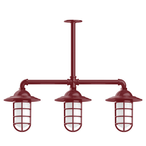 Vaportite Three Light Pendant in Barn Red (518|MSK05255)