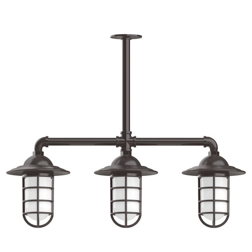 Vaportite Three Light Pendant in Architectural Bronze (518|MSK05251T48)