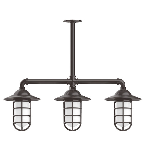 Vaportite Three Light Pendant in Architectural Bronze (518|MSK05251T36)