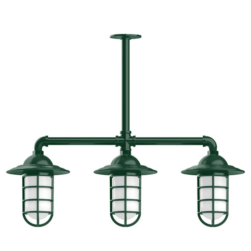 Vaportite Three Light Pendant in Forest Green (518|MSK05242T36)