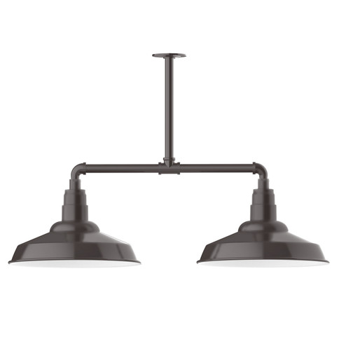 Warehouse Two Light Pendant in Architectural Bronze (518|MSD18451T24)