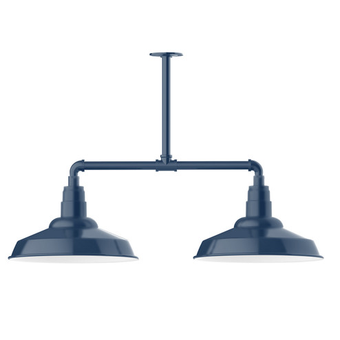 Warehouse Two Light Pendant in Navy (518|MSD18450T48)
