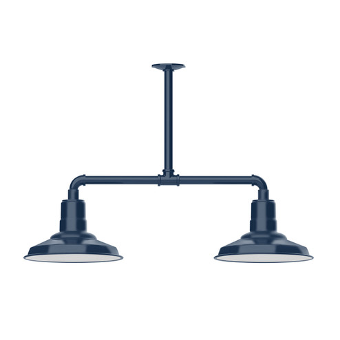 Warehouse Two Light Pendant in Navy (518|MSD18250T30)