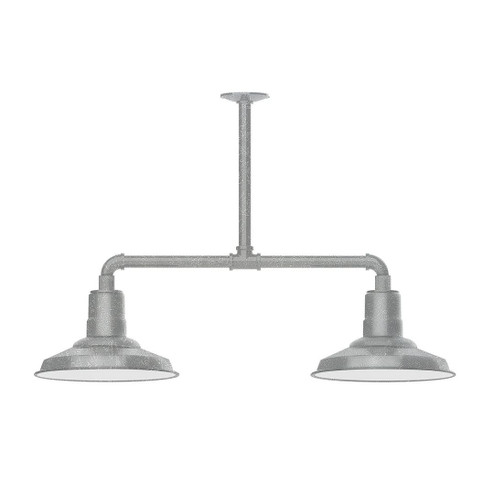 Warehouse Two Light Pendant in Painted Galvanized (518|MSD18249T36W12)