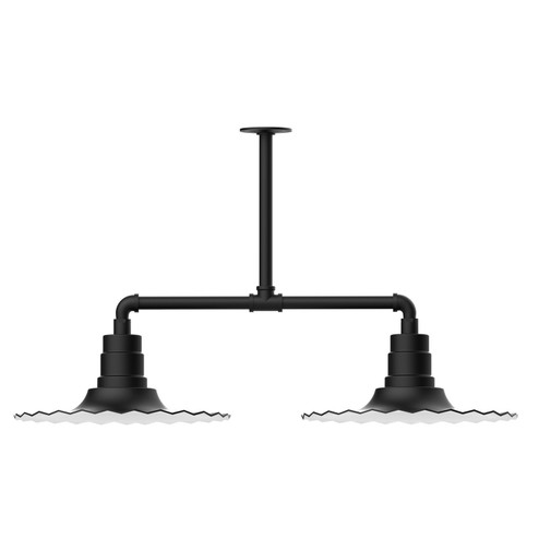 Radial Two Light Pendant in Black (518|MSD15941T48)