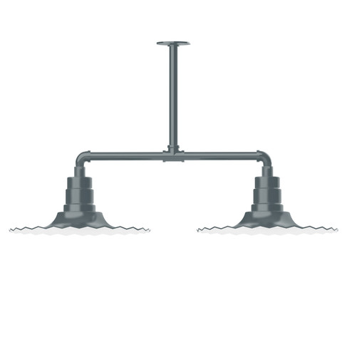 Radial Two Light Pendant in Slate Gray (518|MSD15940T48)
