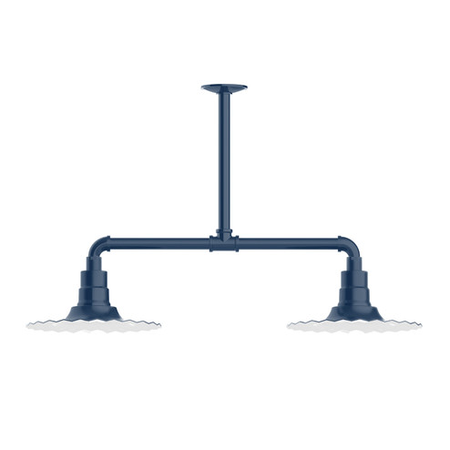 Radial Two Light Pendant in Navy (518|MSD15850)