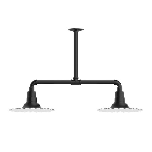 Radial Two Light Pendant in Black (518|MSD15841T48)