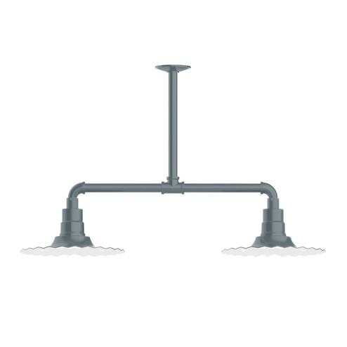 Radial Two Light Pendant in Slate Gray (518|MSD15840T48)