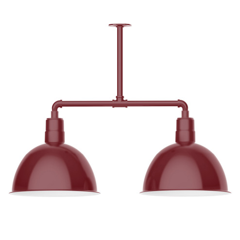 Deep Bowl Two Light Pendant in Barn Red (518|MSD11755G05)