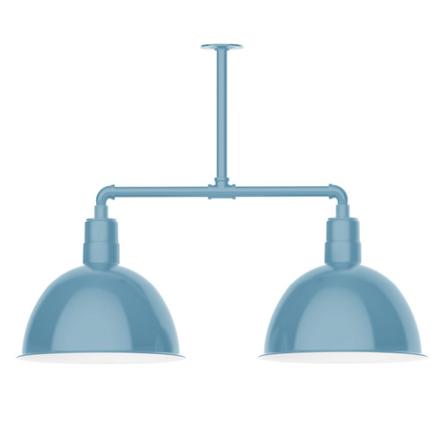 Deep Bowl Two Light Pendant in Light Blue (518|MSD11754T48)