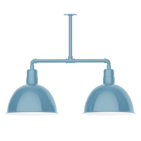 Deep Bowl Two Light Pendant in Light Blue (518|MSD11754G05)