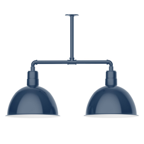 Deep Bowl Two Light Pendant in Navy (518|MSD11750T48)