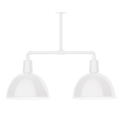 Deep Bowl Two Light Pendant in White (518|MSD11744T30)