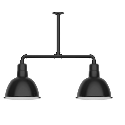 Deep Bowl Two Light Pendant in Black (518|MSD11641T48)