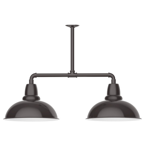 Cafe Two Light Pendant in Architectural Bronze (518|MSD10851)