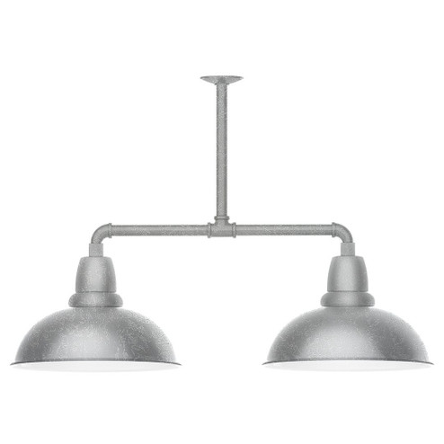 Cafe Two Light Pendant in Painted Galvanized (518|MSD10849T36G05)