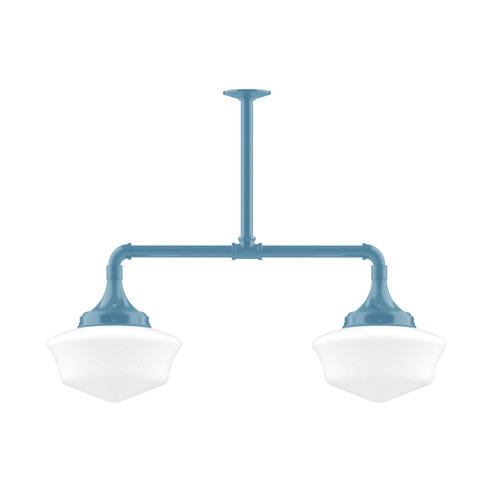 Schoolhouse Two Light Pendant in Light Blue (518|MSD02154)