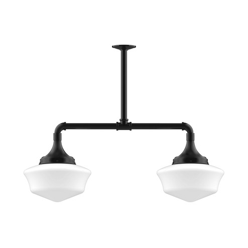 Schoolhouse Two Light Pendant in Black (518|MSD02141T48)