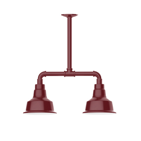 Warehouse Two Light Pendant in Barn Red (518|MSB18055T48W08)