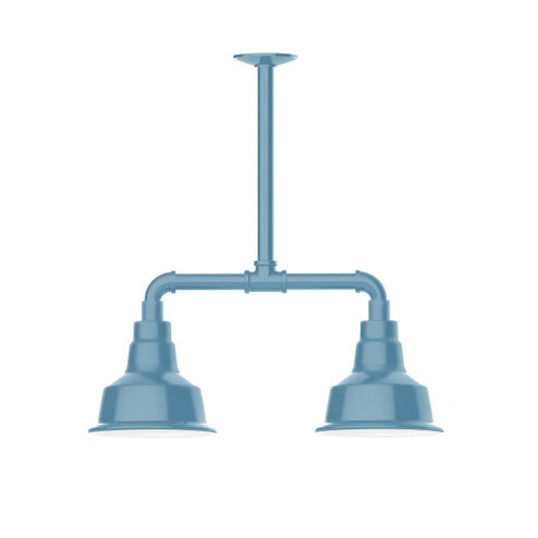Warehouse Two Light Pendant in Light Blue (518|MSB18054T48W08)