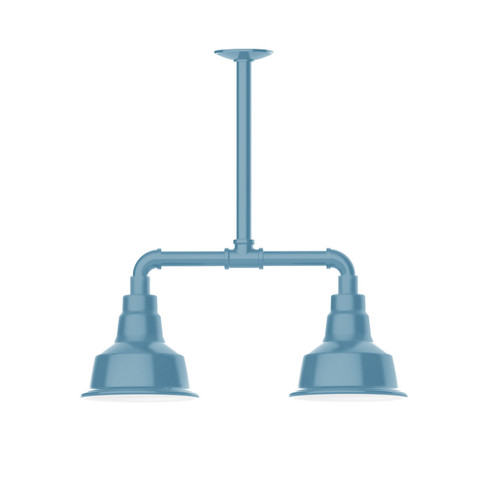 Warehouse Two Light Pendant in Light Blue (518|MSB18054T24) Warehouse Two Light Pendant in Light Blue (518|MSB18054T24)