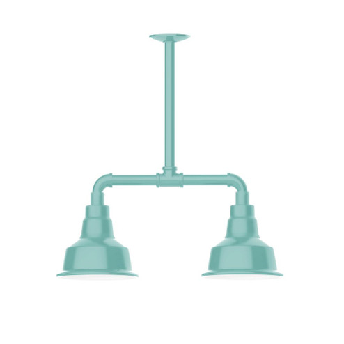 Warehouse Two Light Pendant in Sea Green (518|MSB18048T48G05)