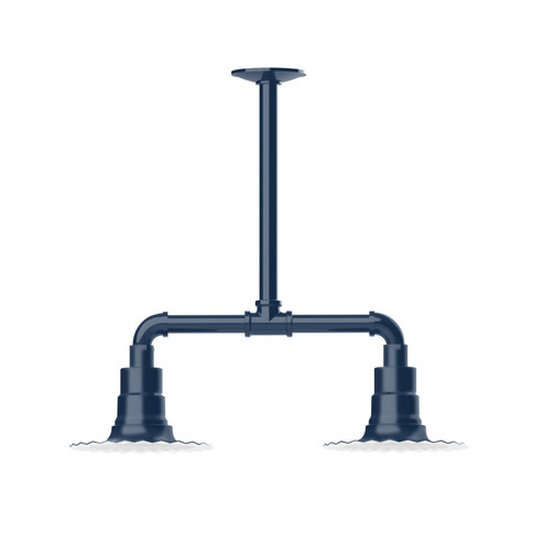 Radial Two Light Pendant in Navy (518|MSB15750)
